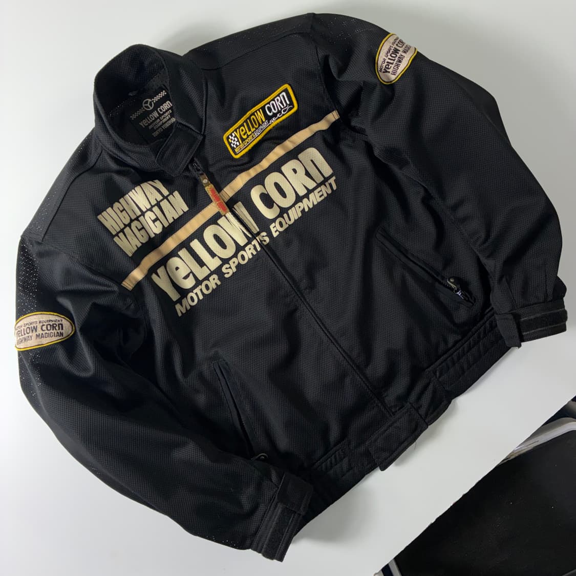 Yellow corn  옐로우 콘 네오프렌 다이버 레이싱 메쉬 자켓  상품이미지2