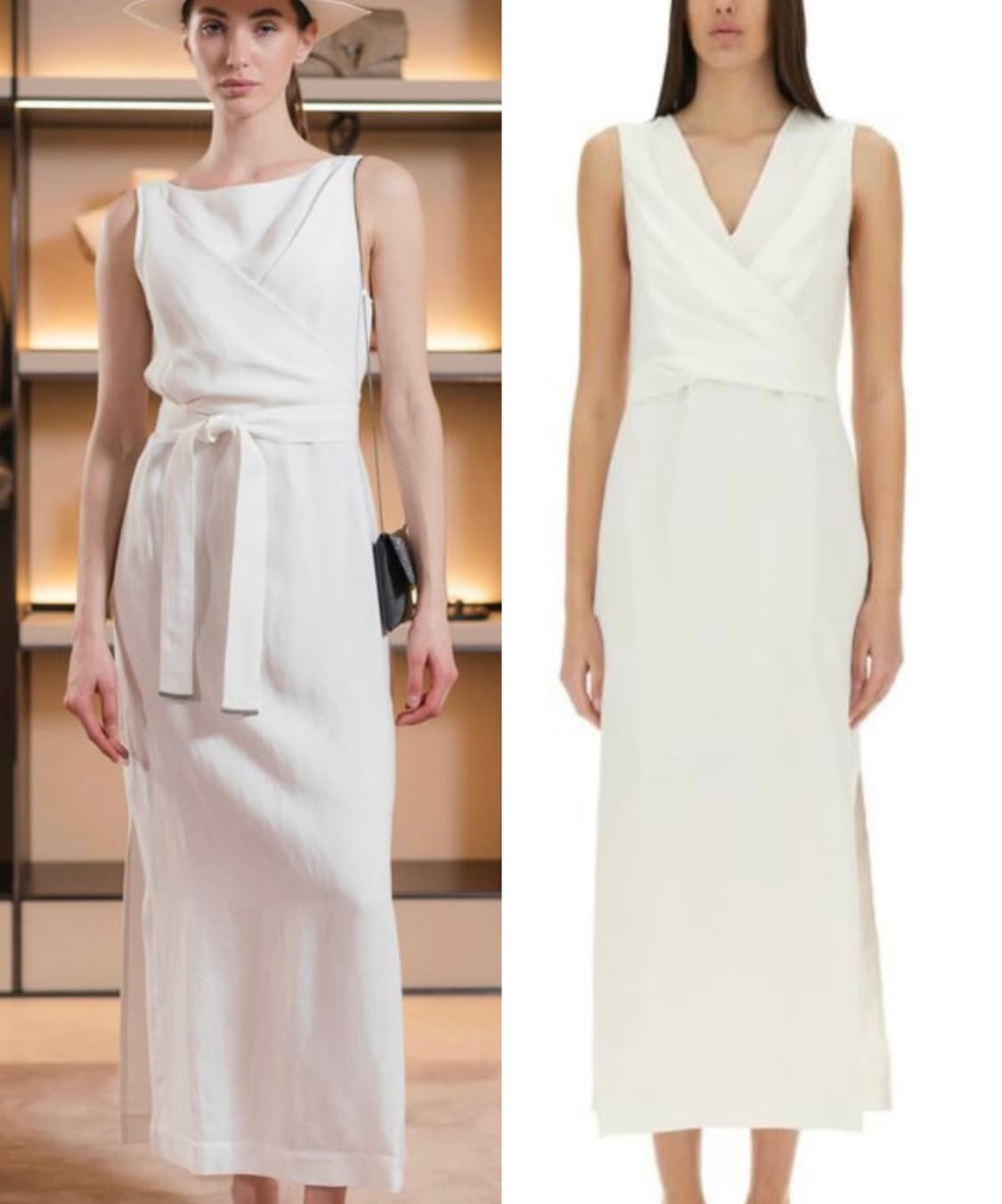 정품블루넬로쿠치넬리 아이보리 여성 롱 드레스 S사이즈  66까지 새상품 상품이미지6