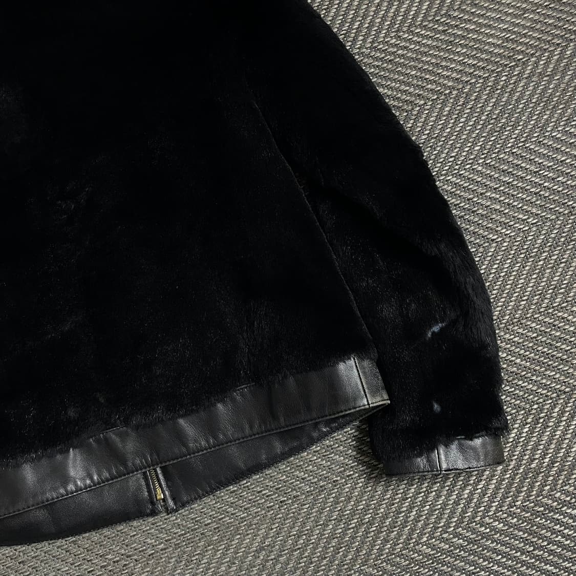 Z.O.D.S 램스킨 트리밍 레빗 퍼 무스탕 자켓y 4397 상품이미지7