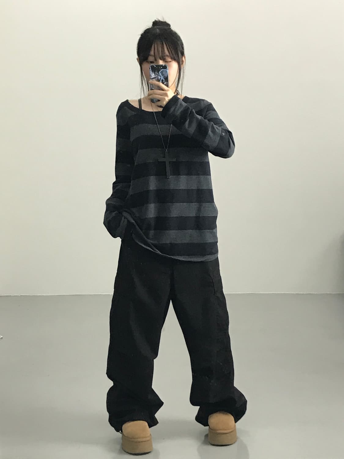 켈빈클라인 스트라이프 롱 슬리브 상품이미지2