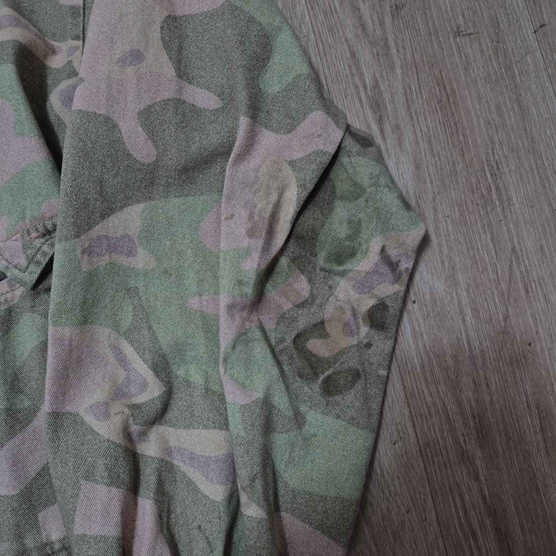 자라 카모플라쥬 밀리터리 코튼 풀오버 후드티 XL(105) 상품이미지4