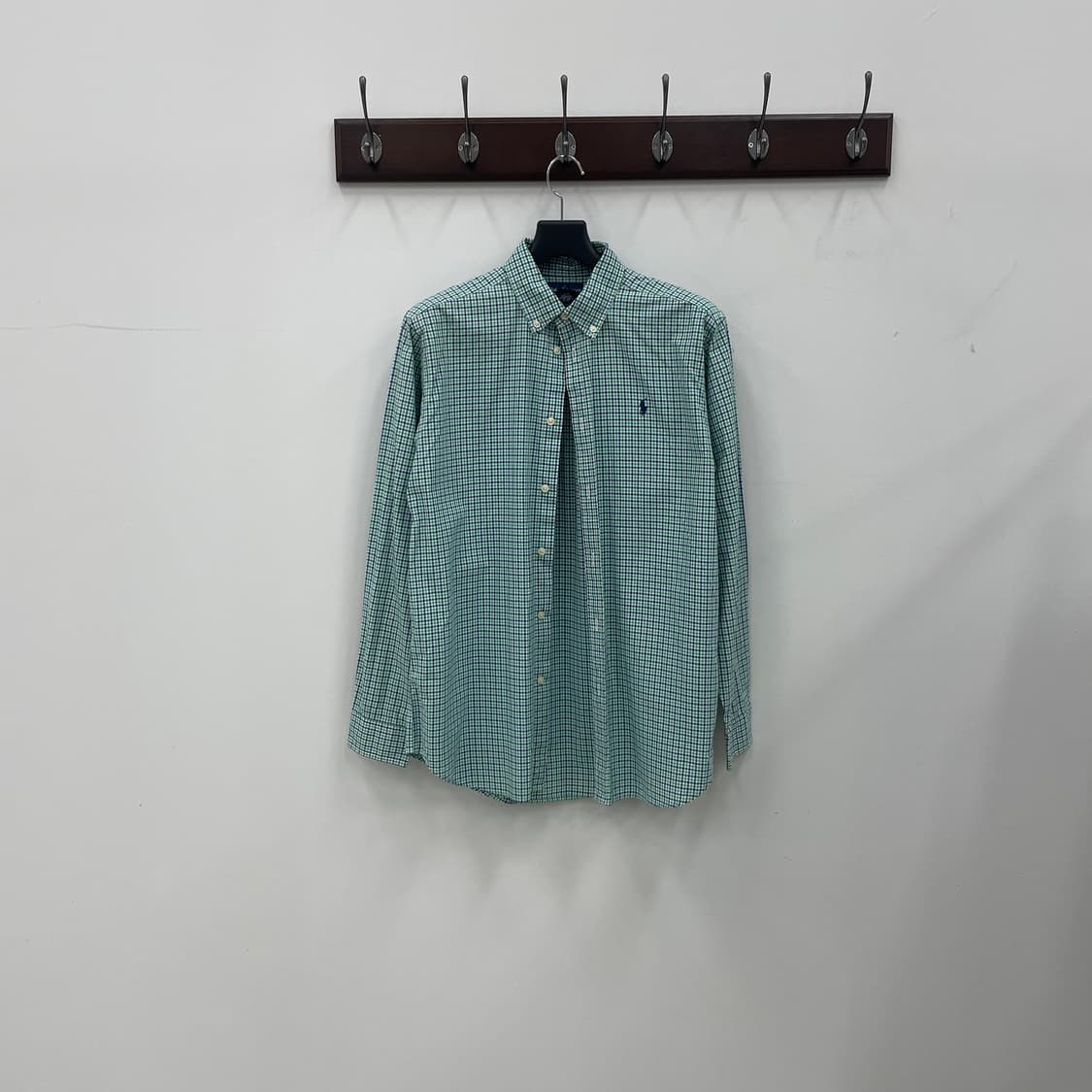 폴로 랄프로렌 그린 체크 셔츠 상품이미지1