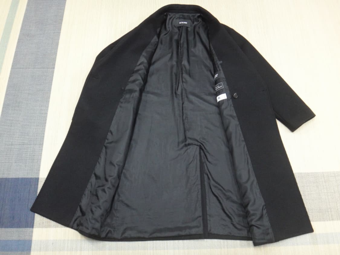 (L) 인사일런스 울 캐시미어 더블 롱코트 블랙 상품이미지5