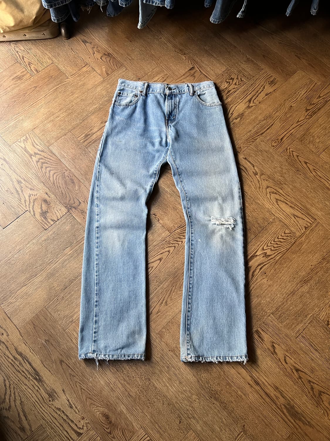 [30]리바이스 517 라이트블루 플레어핏 데님 팬츠 상품이미지2