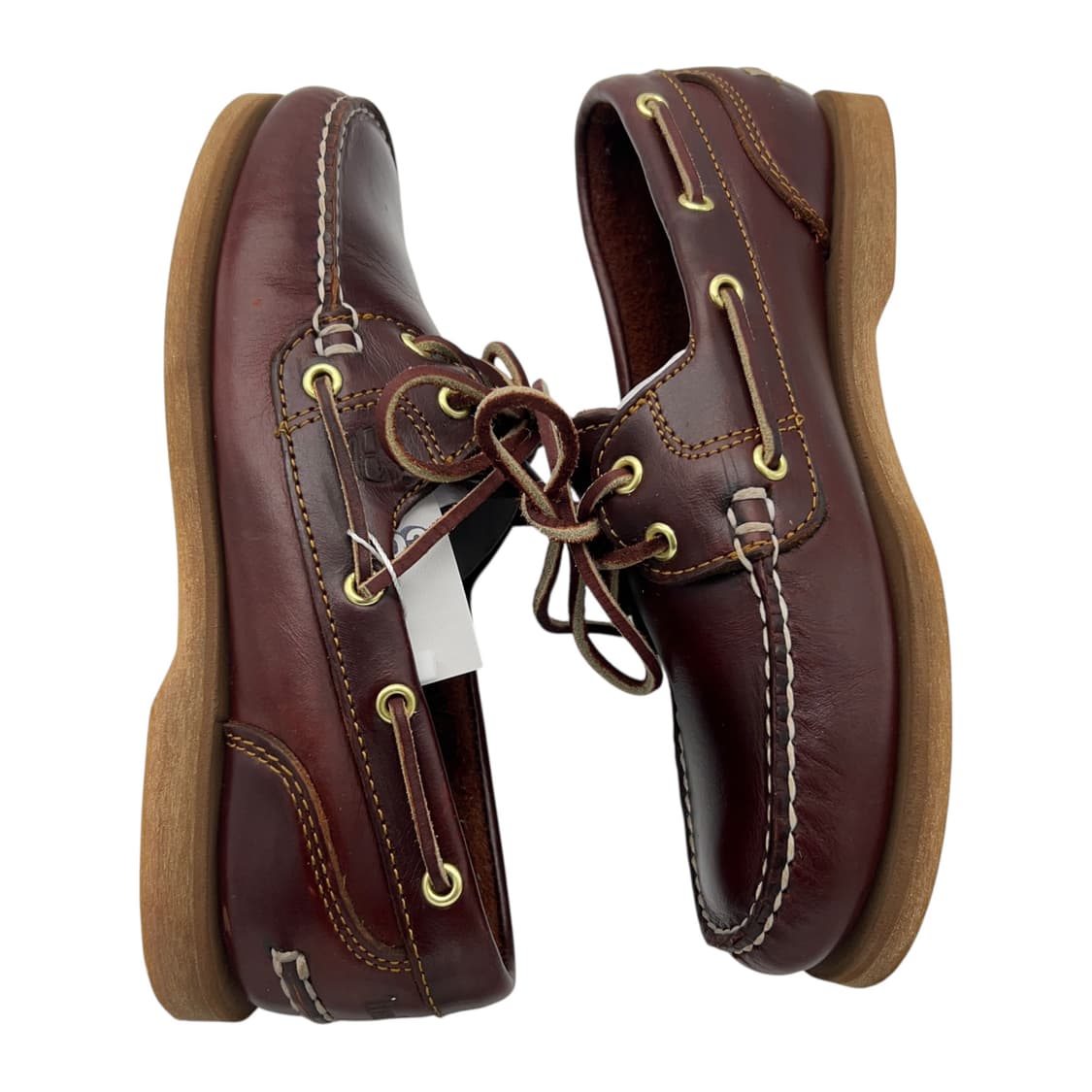 230 W 팀버랜드 2아이 클래식 보트 슈즈 버건디 (US6) 상품이미지2