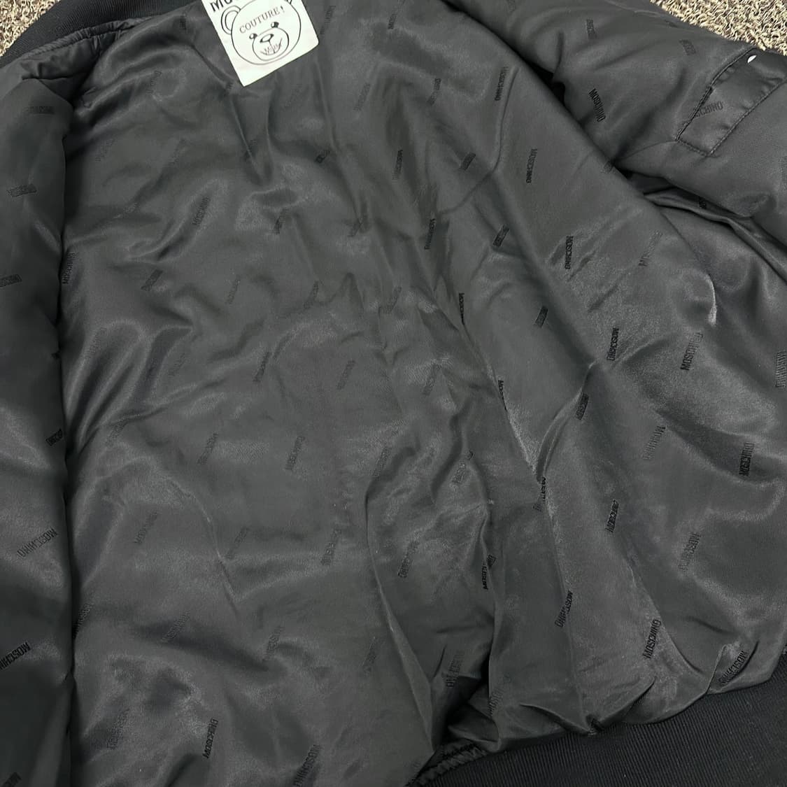 MOSCHINO 모스키노 봄버 항공점퍼 자켓 블랙 상품이미지8