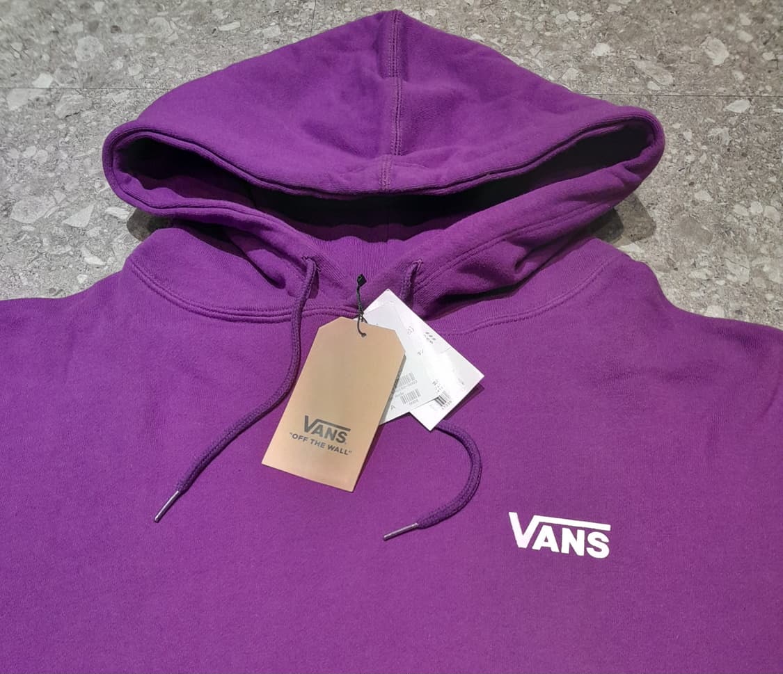 💥(새상품)  반스 자수 플레임 일판매장 후드 퍼플 (XL) 상품이미지6