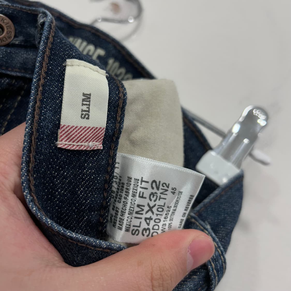 디키즈 빈티지 페이퍼택 일자핏 워싱 데님팬츠 상품이미지3