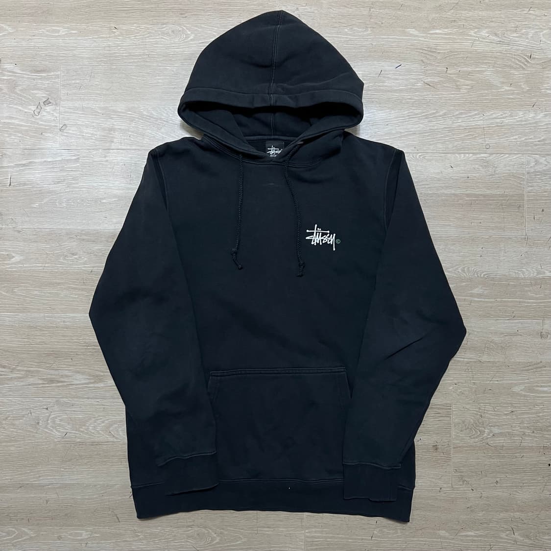 스투시 빅스탁 로고 기모후드티 [블랙] M/95  상품이미지1