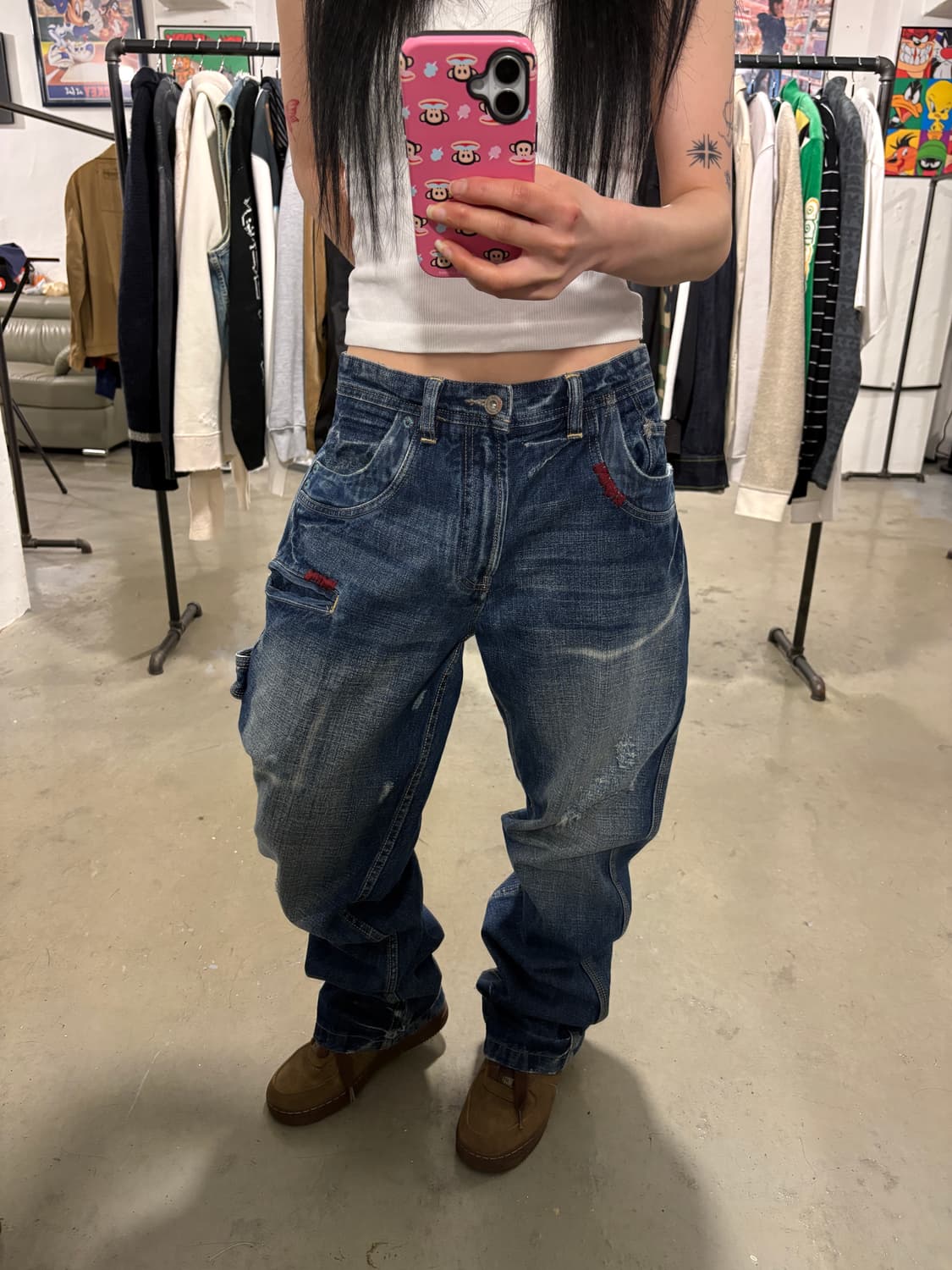 빈티지 워싱 데님팬츠 상품이미지2