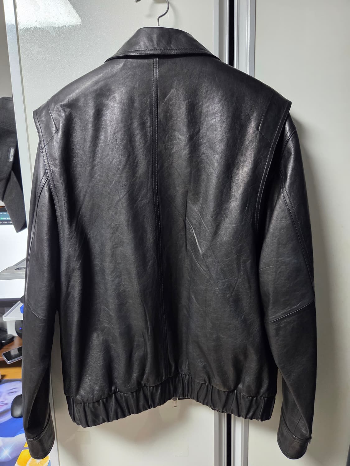 도프제이슨 프리미엄 오버핏 램스킨 베지터블 보머 자켓 XL 상품이미지2