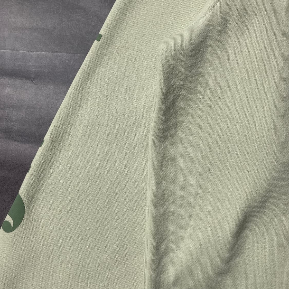 CARHARTT 칼하트 라이트그린 레터링 기모 후드티 A01032 상품이미지8