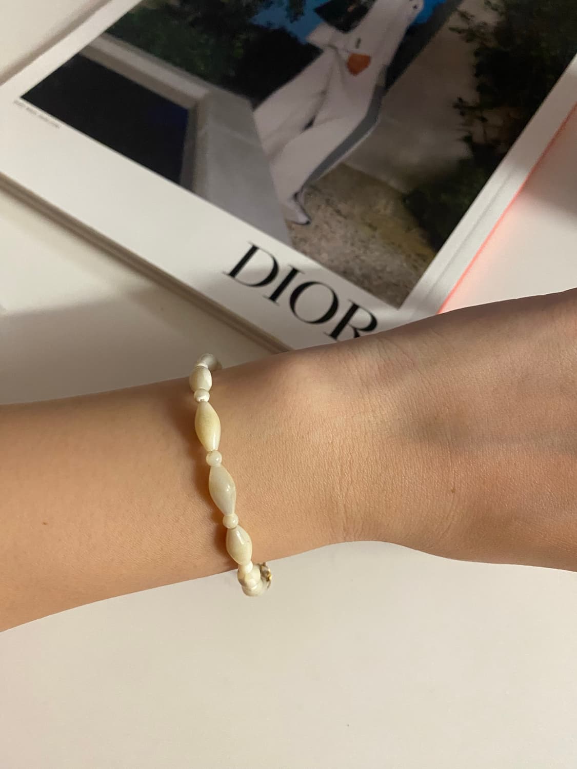 자개 쉘 아이보리 팔찌 상품이미지1