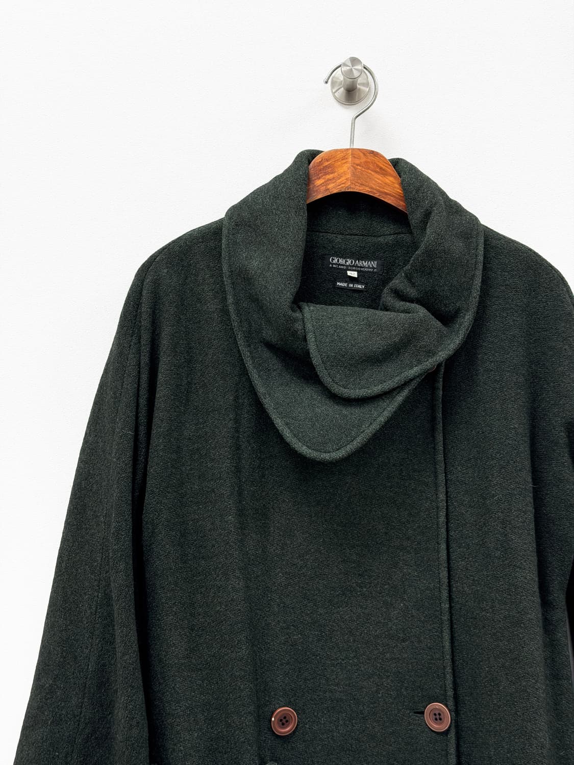 조르지오 아르마니 보르고누오보 21 드레이프 더블 코트 상품이미지4