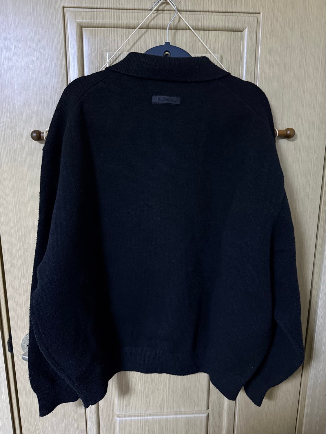 피오갓 에센셜 니트폴로 블랙 S사이즈 상품이미지3