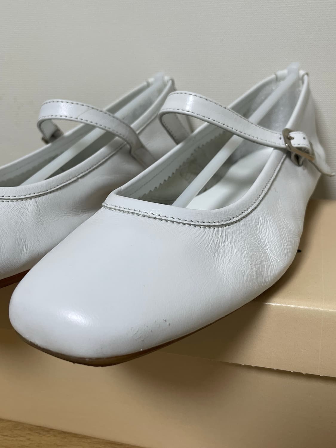 REQINS Honor 흐꺙 메리제인 무광 화이트 37 상품이미지3