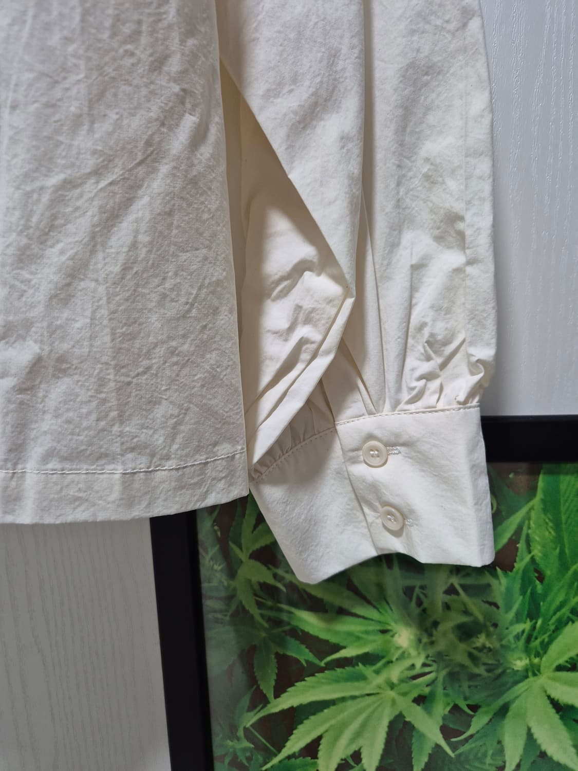 (타임세일)(새상품)마리끌레르 버터색 셔츠 블라우스 상품이미지7