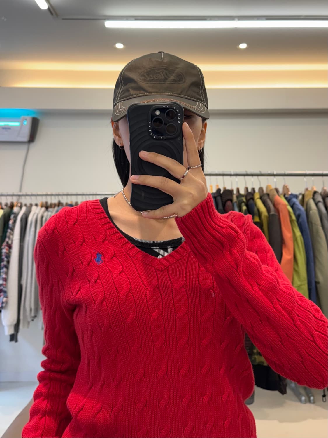 랄프로렌 스포츠 브이넥 케이블 니트 상품이미지5