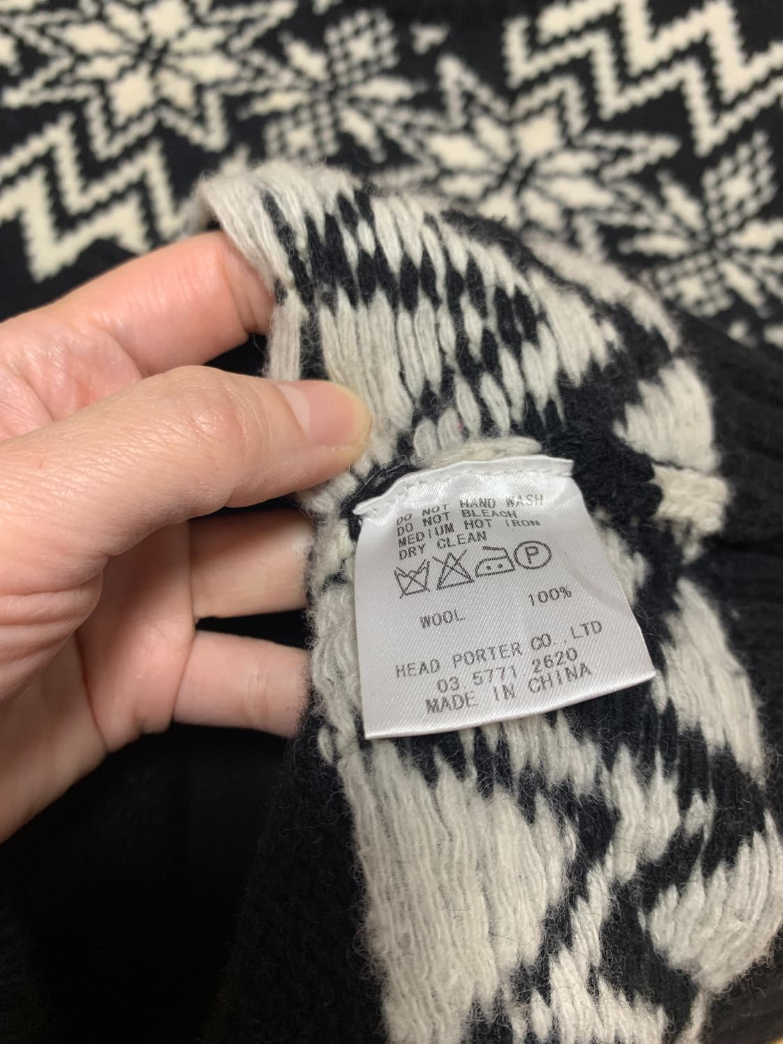 헤드 포터 플러스 울 100% 니트 L 상품이미지6