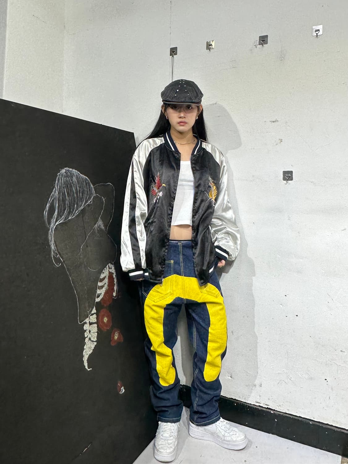 Jpn 일본빈티지 재패니즈 오리엔탈 리버시블 스카잔 자켓 XL 상품이미지3