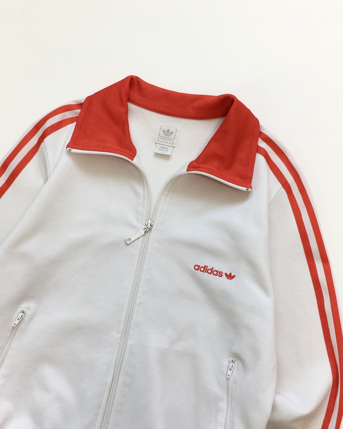 Adidas 아디다스 화이트-레드 로고 트랙탑 상품이미지5