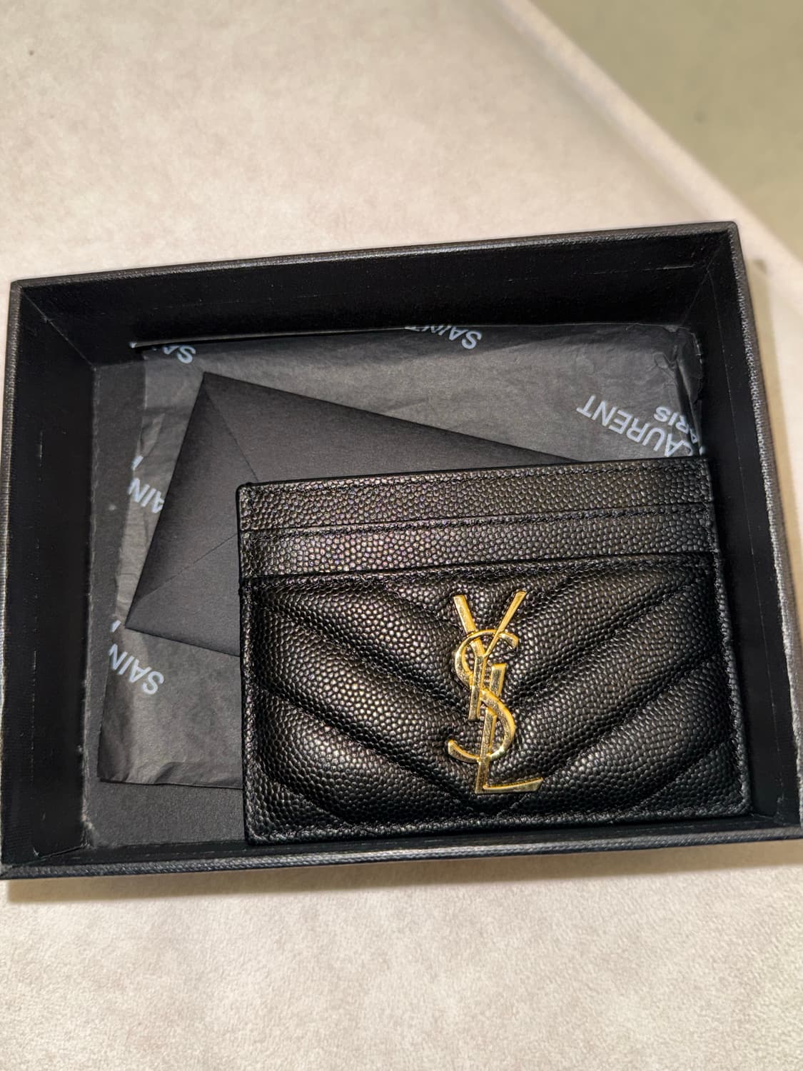 생로랑 반지갑 마틀라세 블랙 정품 새상품 상품이미지1