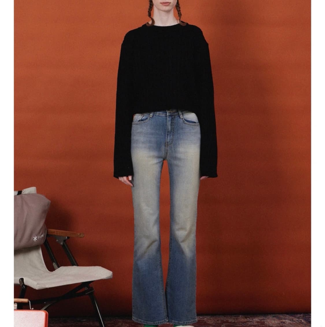 헤인트 베로니카 세미부츠컷 청바지 상품이미지1