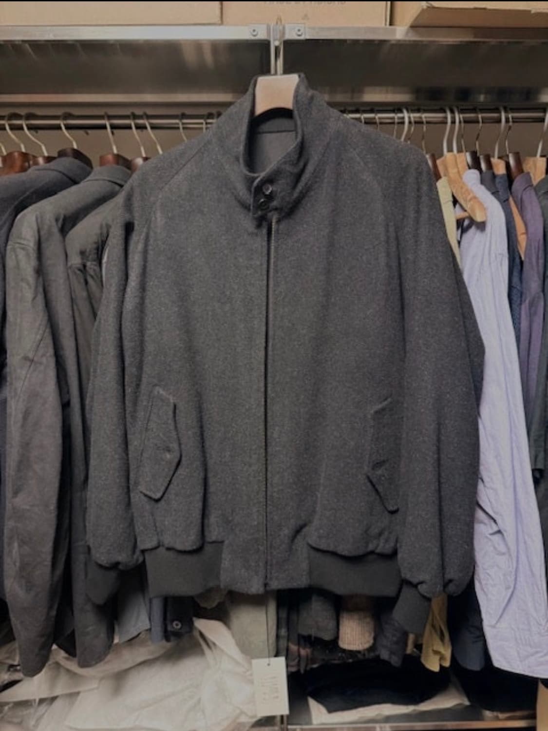 a.presse 아프레쎄 캐시미어 실크 트위드 헤링턴 자켓 상품이미지1