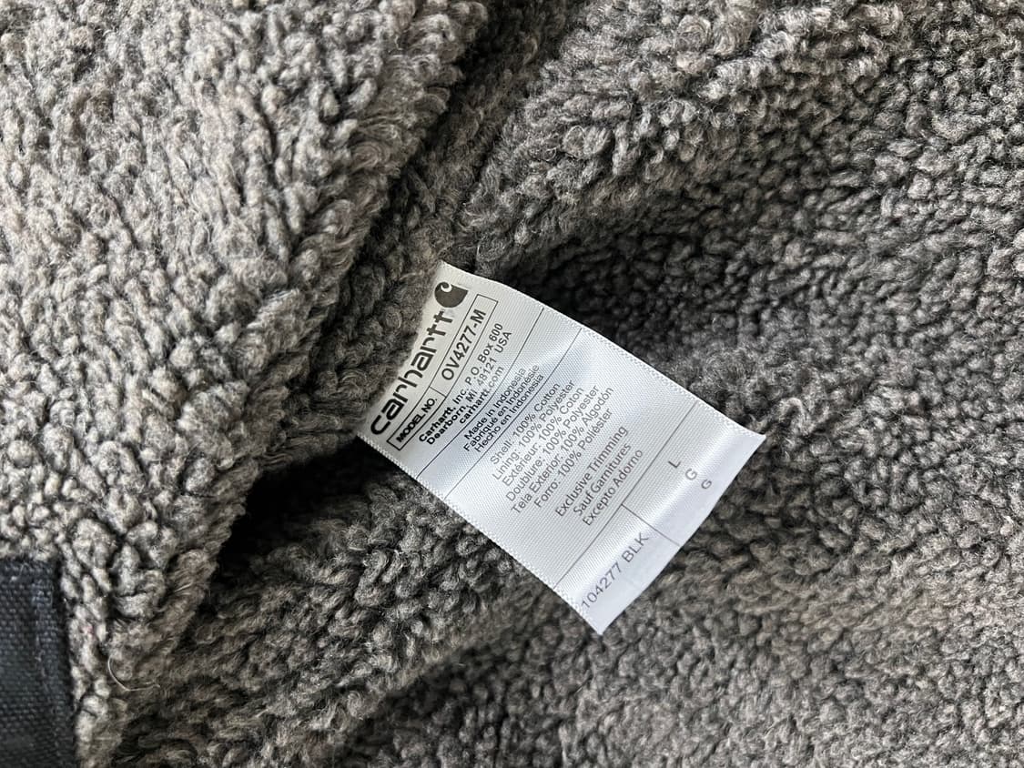 칼하트 쉐르파 양털 조끼 라지 상품이미지9