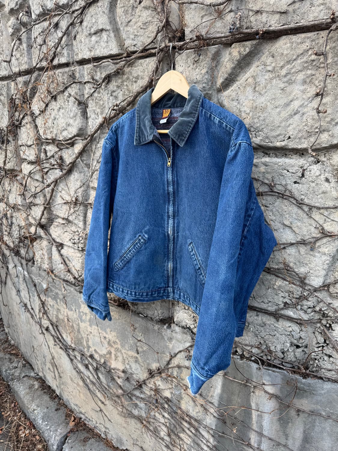 70s 빅벤 빈티지 랭글러 블루벨 디트로이트 데님 워크 자켓 상품이미지3