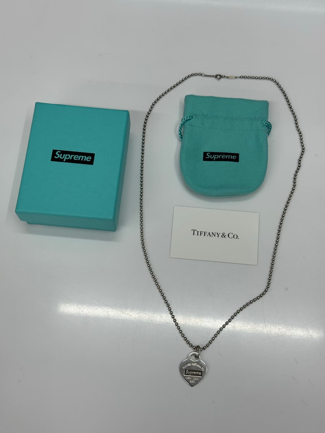 티파니앤코 X 슈프림 목걸이 상품이미지1
