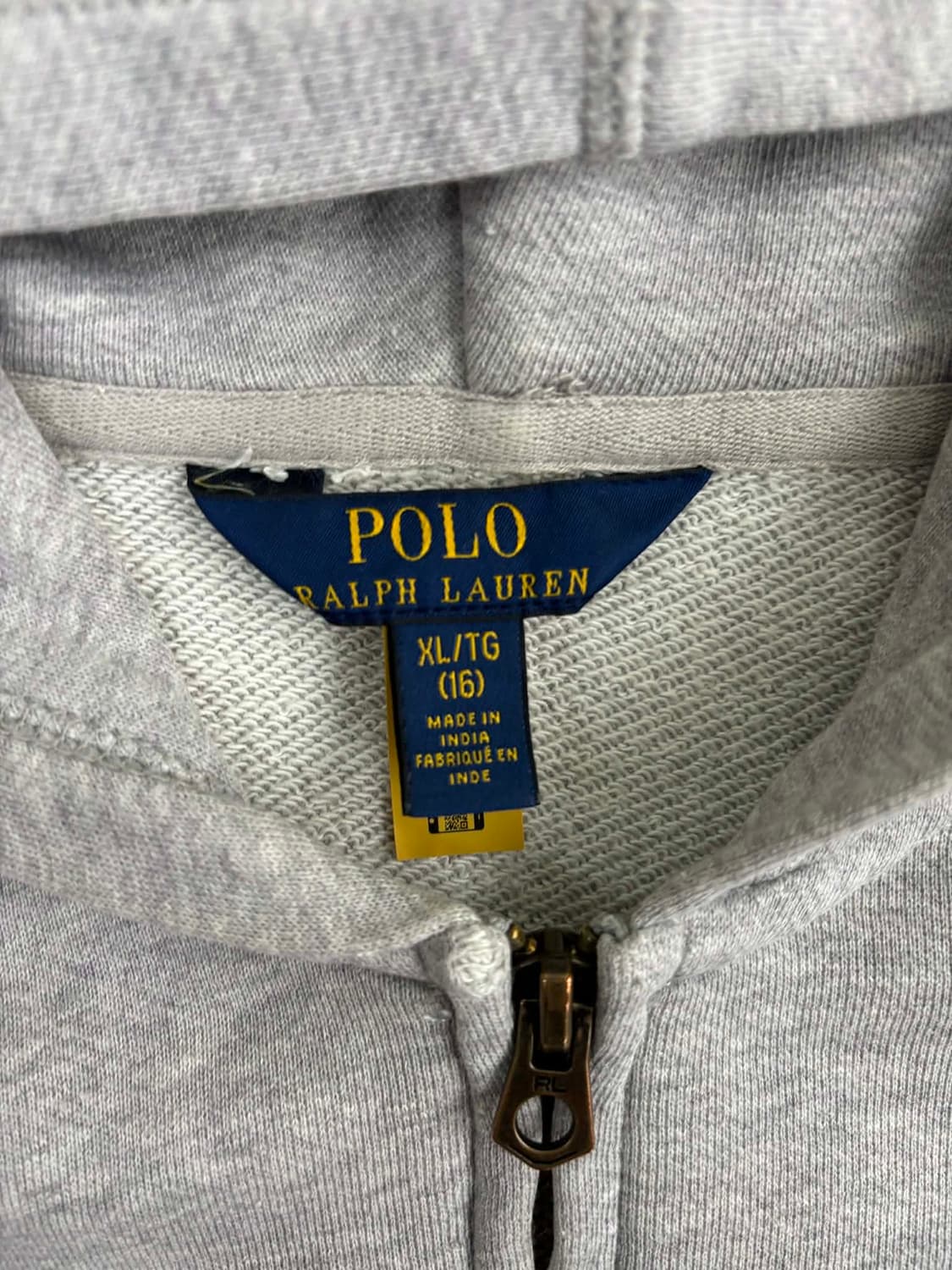 폴로 랄프로렌 신형 큐알택 그레이 후드집업 희귀져지(XL) 상품이미지5