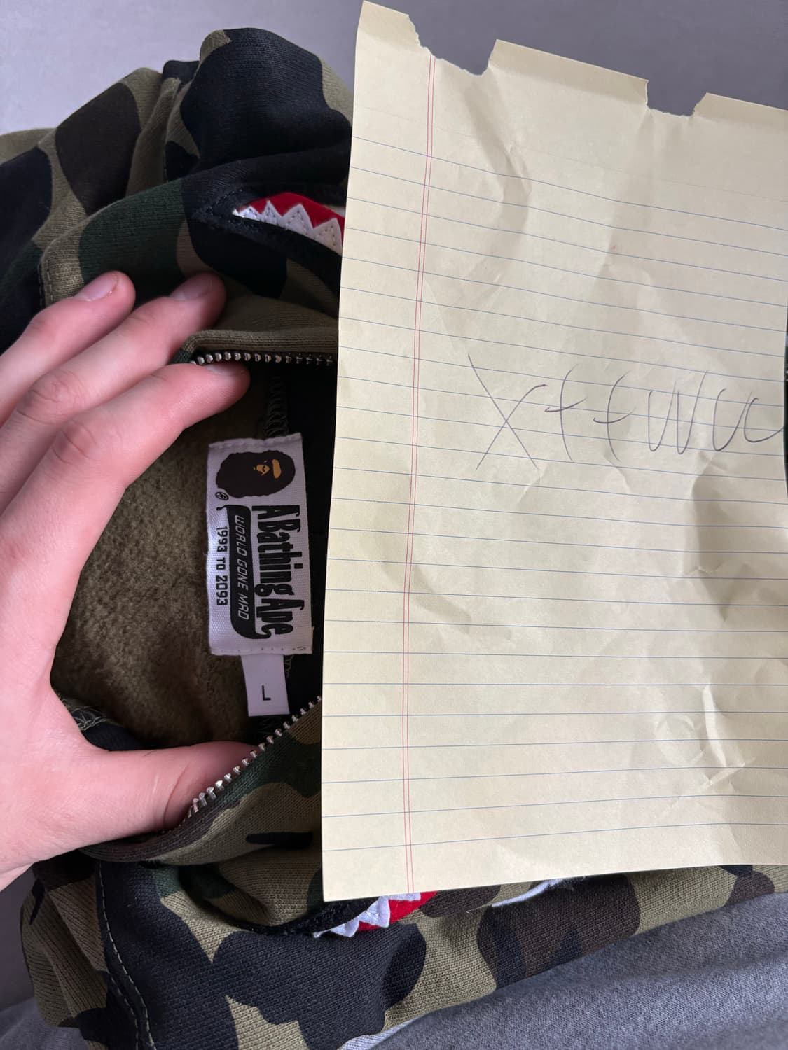 베이프 샤크후드 녹계 상품이미지1