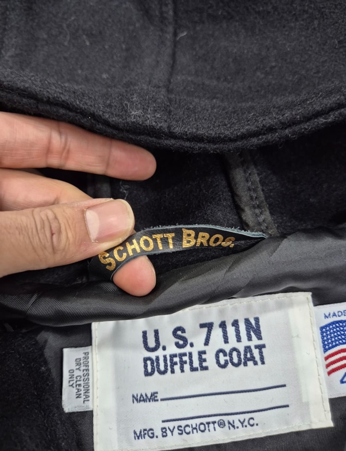 SCHOTT, 711N DUFFLE COAT (L) 상품이미지9