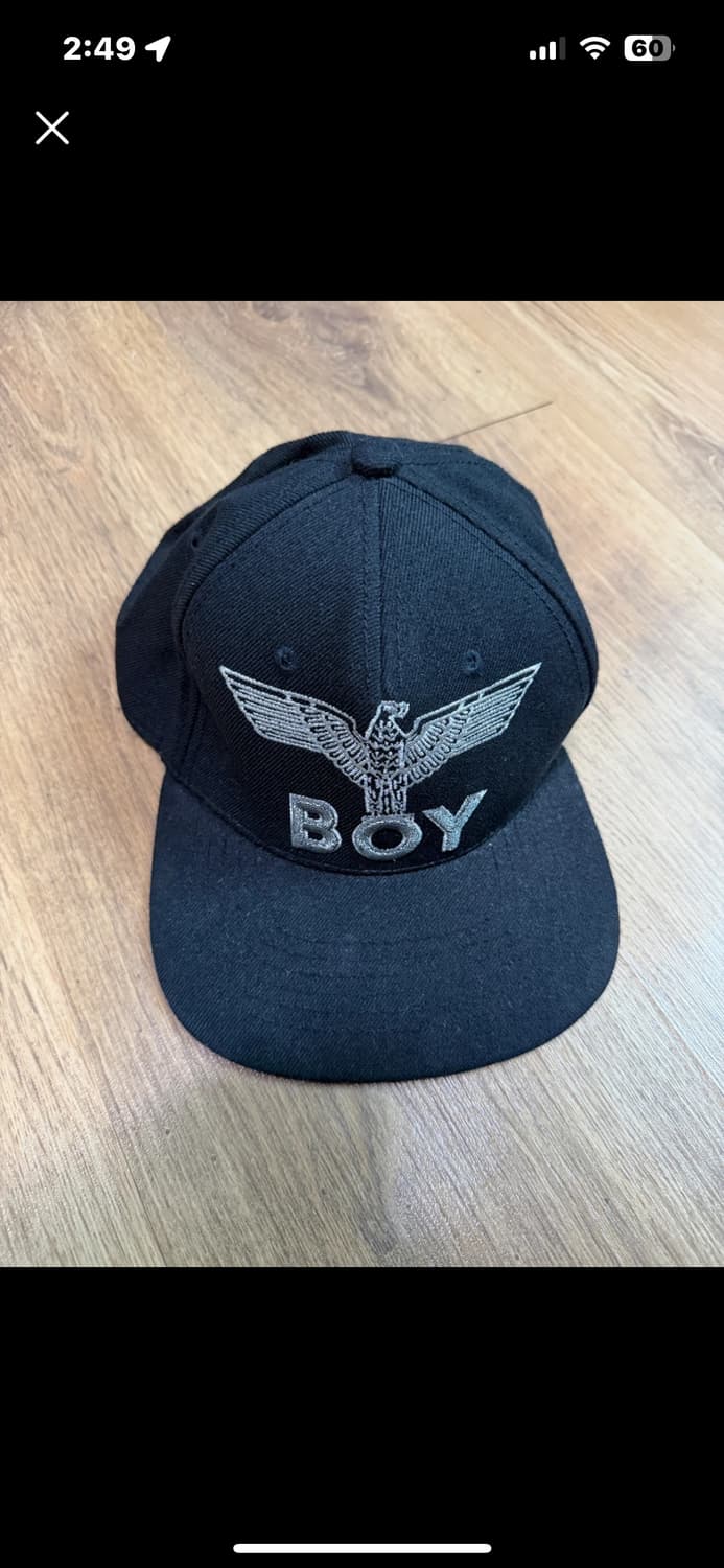 Boylondon 보이런던 로고 블랙 스냅백 상품이미지2