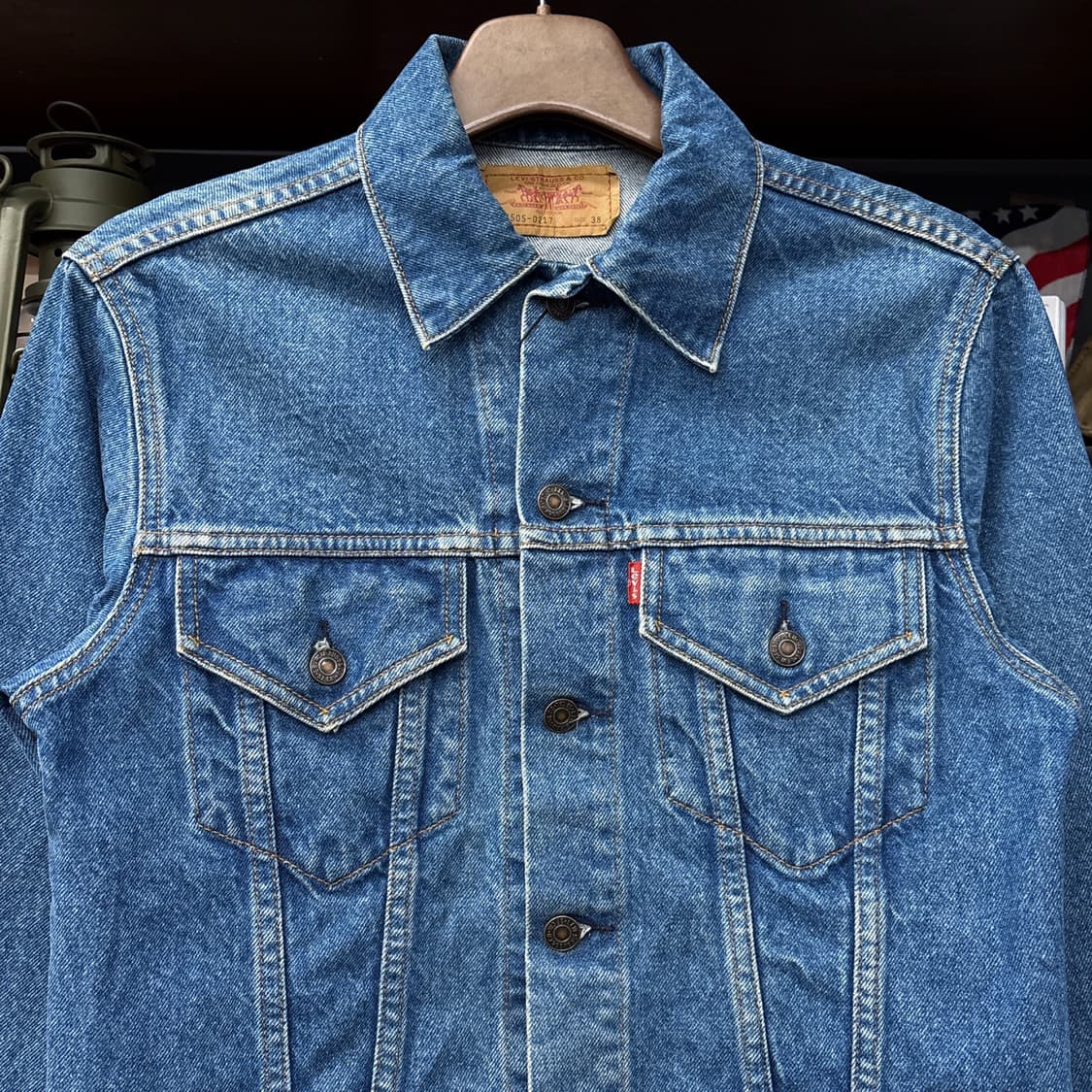 90s 리바이스 70505 빈티지 페이딩 타입3 트러커 데님자켓 N919 상품이미지3