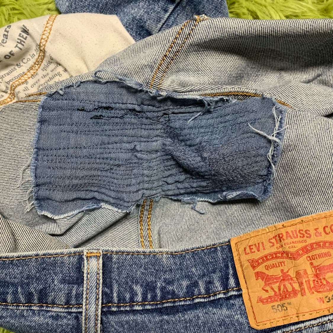 [37] 리바이스 505 레귤러핏 데님팬츠 00505-1756 상품이미지8