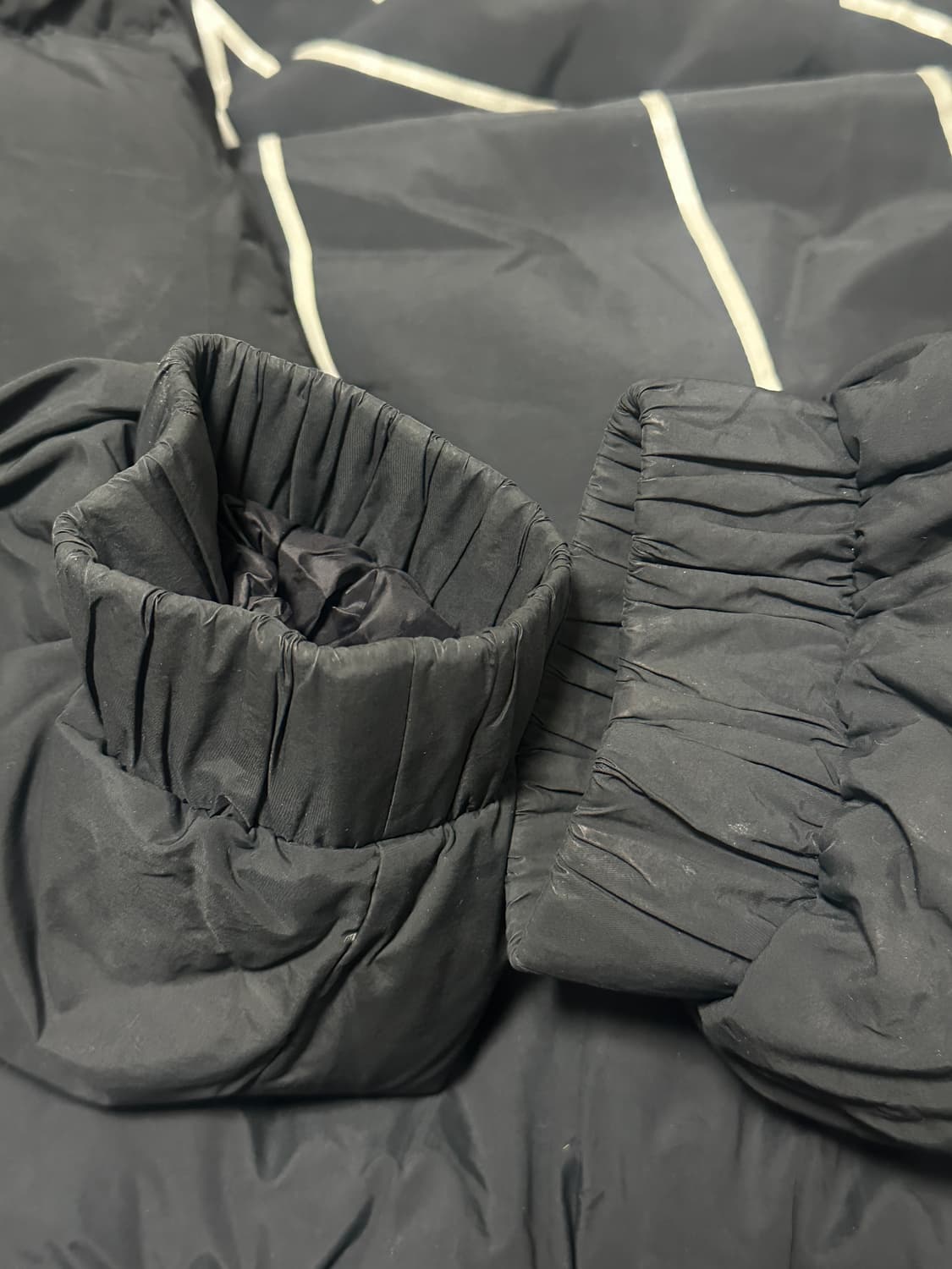 MLB 숏패딩 블랙 m 상품이미지9