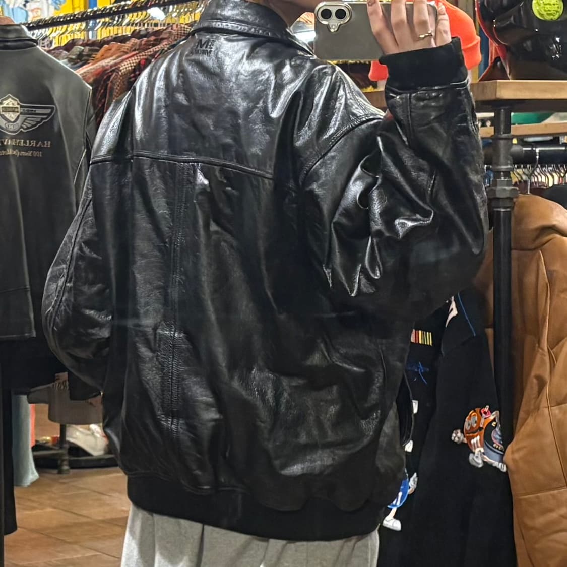 [HI] VTG 가죽자켓 블랙 상품이미지5