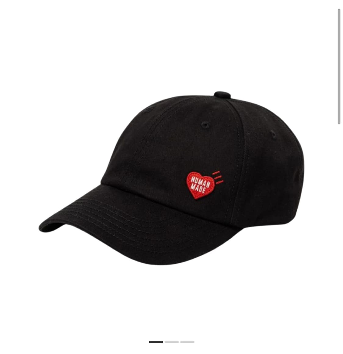 휴먼 메이드 6패널 트윌 캡 블랙 (오프라인스토어한정) 상품이미지1