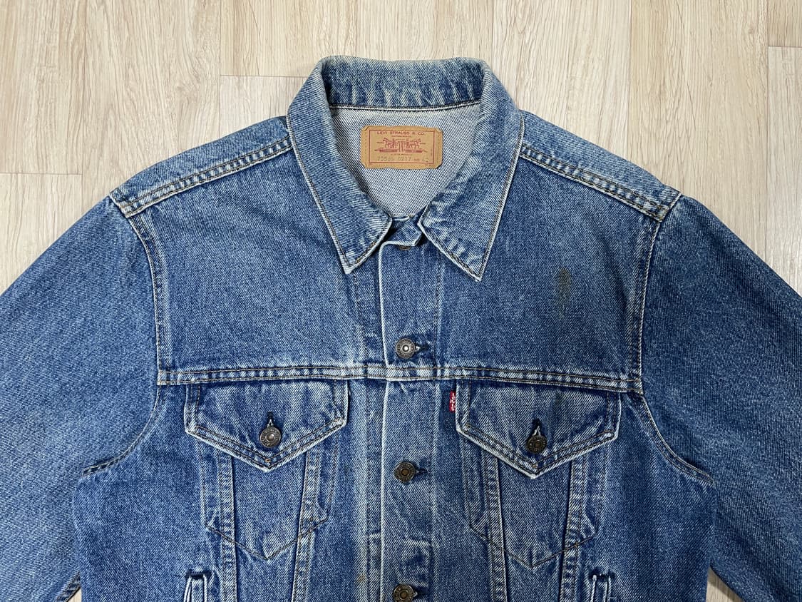100) 80's 리바이스 3rd 중청워싱 4포켓 데님자켓(미국제) 상품이미지6