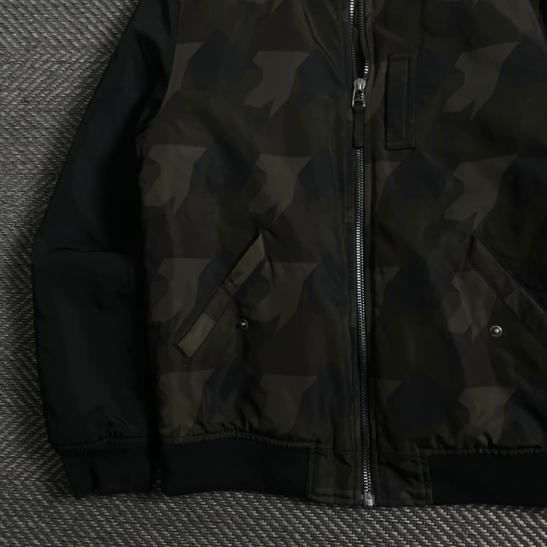 폴햄 퀄팅 누빔 카모 블루종 자켓y 4450 상품이미지4