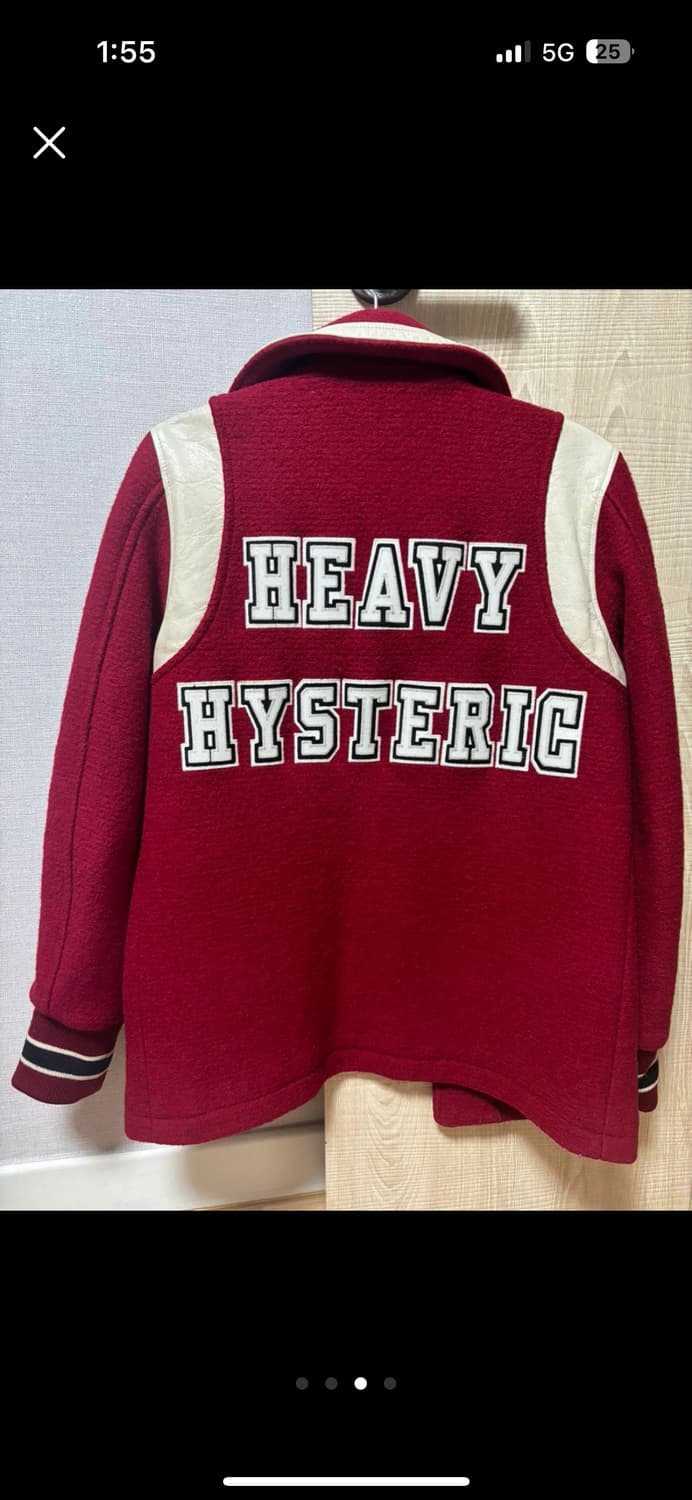 히스테릭글래머 바시티자켓 S 상품이미지3