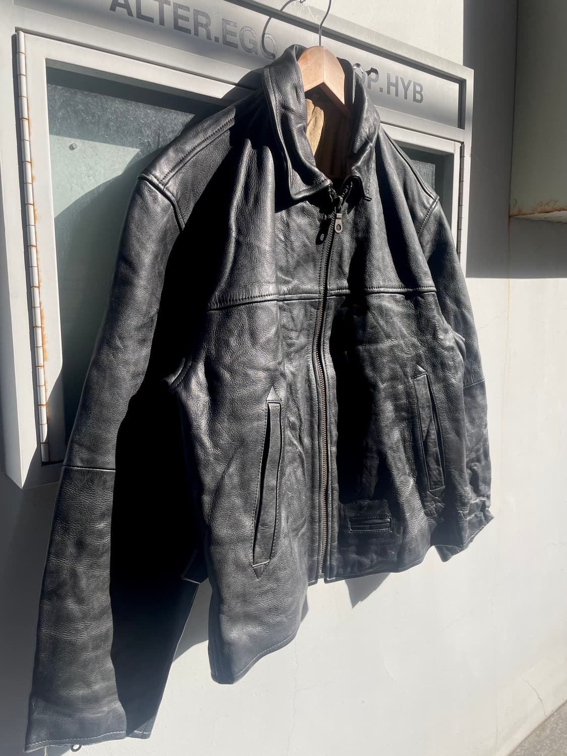 Made in Italy Real Leather Biker Jacket 상품이미지5