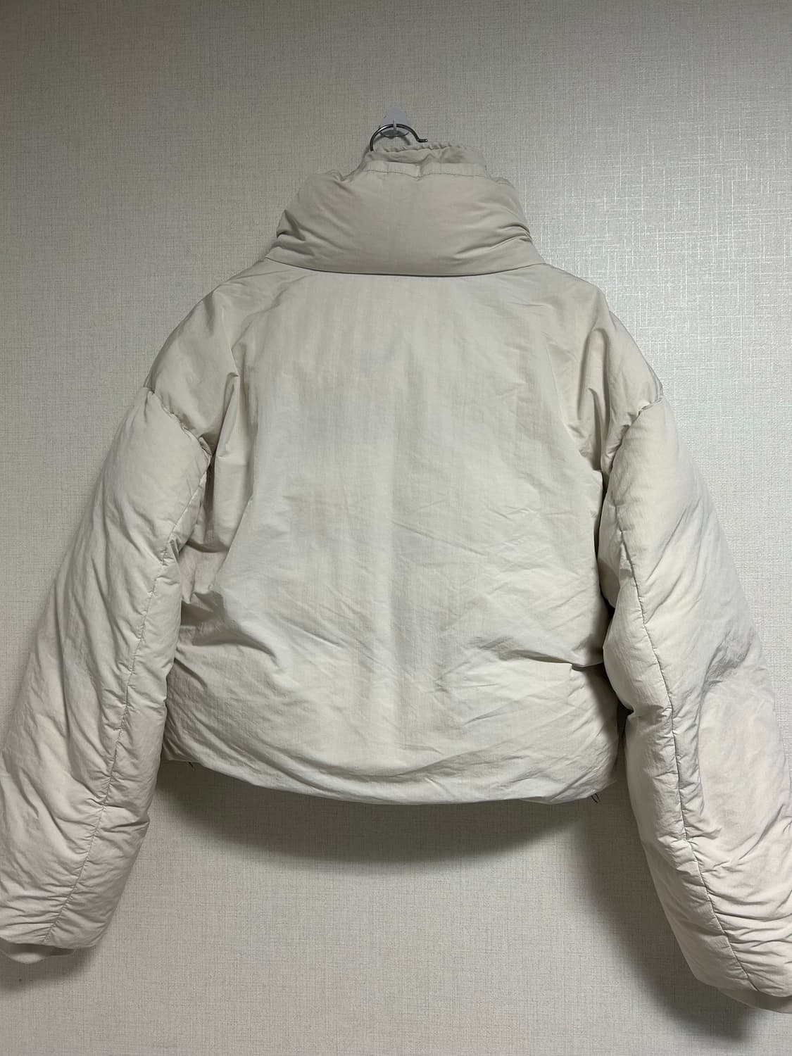노이어 크롭 레이어드 푸퍼 자켓 패딩 오프 화이트 36 상품이미지9