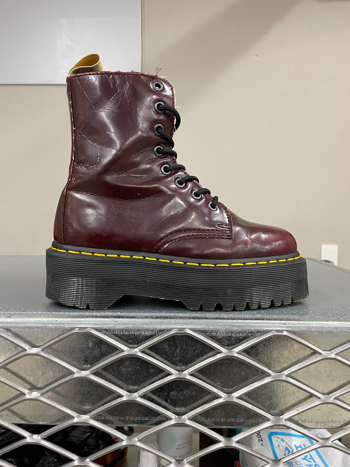 닥터마틴 제이든 부츠 버건디 uk3 상품이미지4
