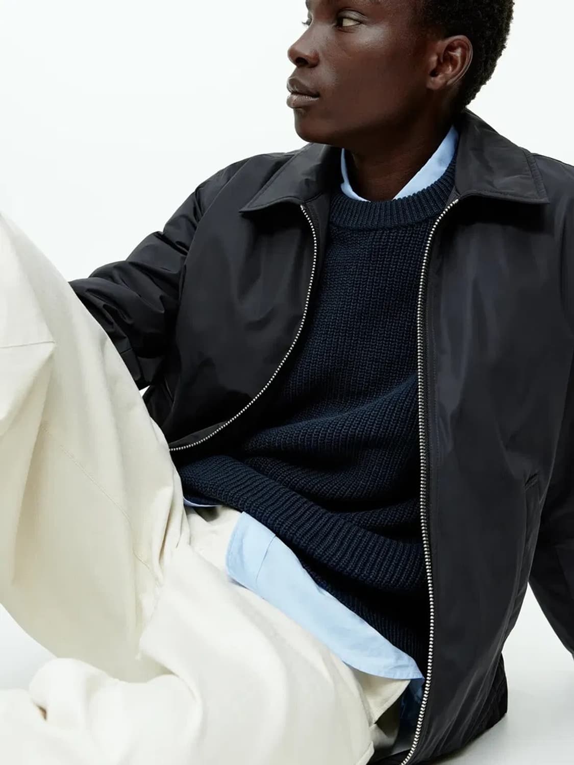 에잇세컨즈 싱글 칼라 드리즐러 재킷 상품이미지5