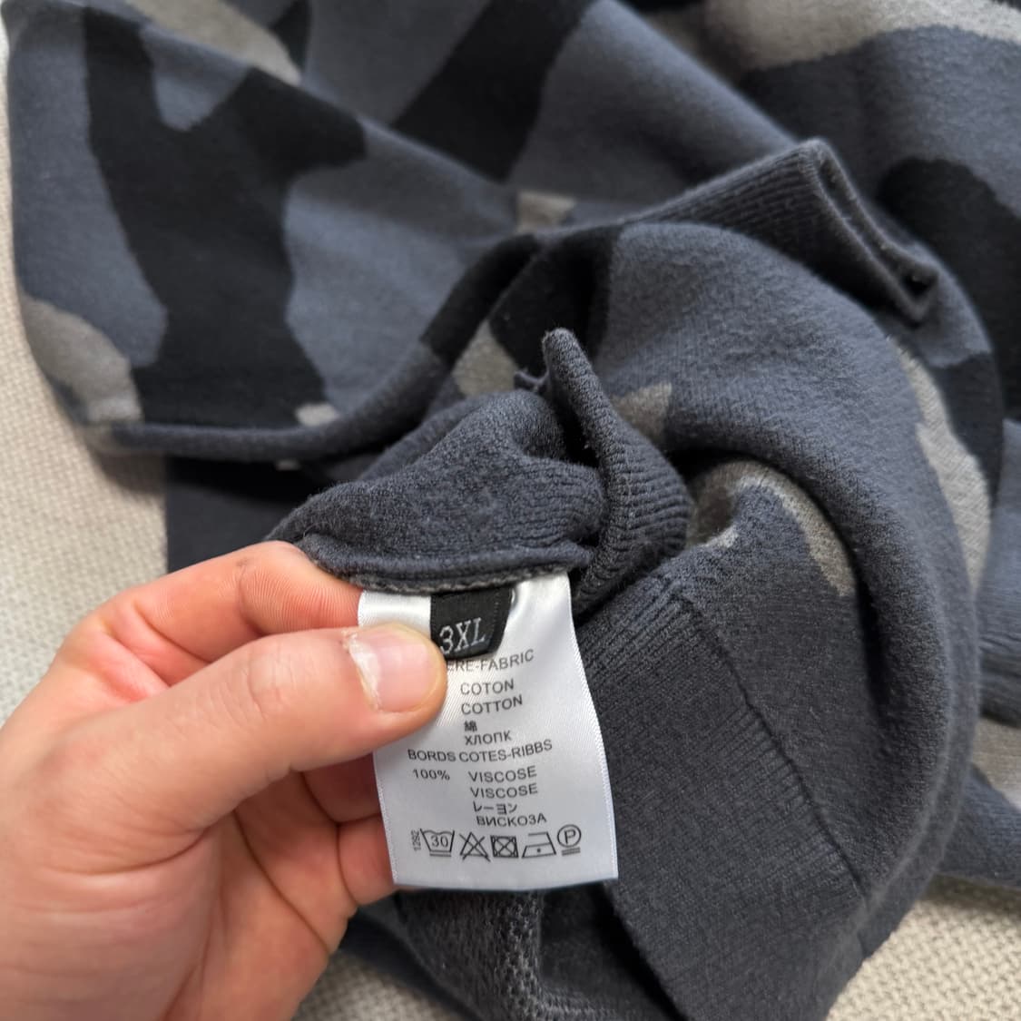 발렌티노 카모 니트 상품이미지4