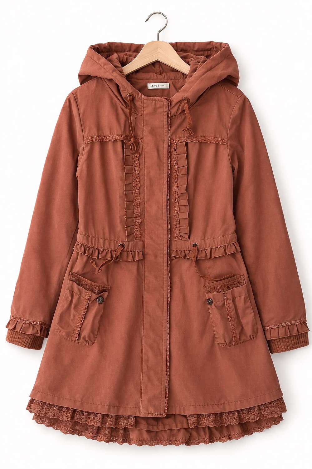 모리걸 빈티지 엑시즈팜 axesfemme 레이스 야상자켓 💗🧡🎀 상품이미지1