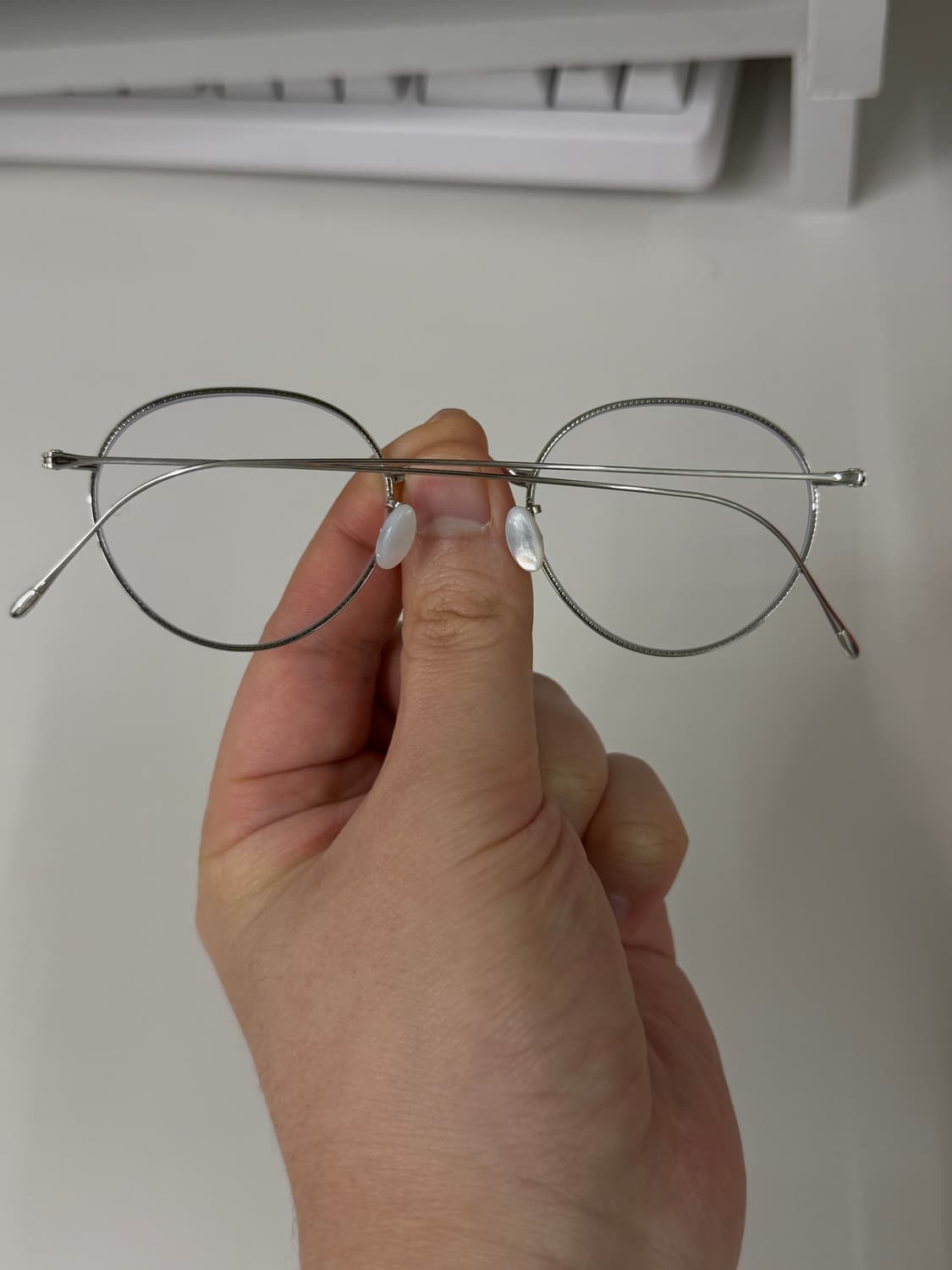 새상품 텐아이반 No.3(47) c.1s 유광실버 티타늄 안경테 상품이미지5